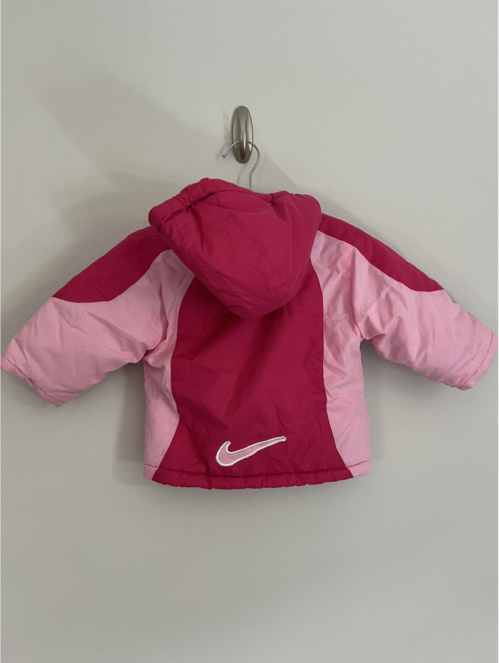 Vintage Nike Y2K Silver Tag Pink Girls Winter Coat - Picture 6 of 8